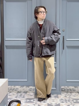 「RAGEBLUE（レイジブルー）のアイテム（アクセサリー）」を使った、はいねさん（メンズ・165cm）の冬コーディネート