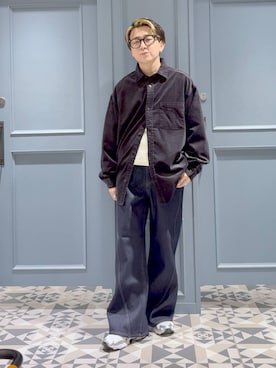 「RAGEBLUE（レイジブルー）のアイテム（Tシャツ/カットソー）」を使った、はいねさん（メンズ・165cm）の秋コーディネート