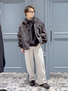 「アイテム（スウェット）」を使った、はいねさん（メンズ・165cm・20代）の秋コーディネート