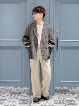 「RAGEBLUE（レイジブルー）のアイテム（テーラードジャケット）」を使った、はいねさん（メンズ・165cm）の春コーディネート