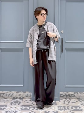 「SALOMON（サロモン）の【SALOMON/サロモン】XA PRO 3D V9G/スニーカー（スニーカー、ブラック系）」を使った、はいねさん（メンズ・165cm）の夏コーディネート