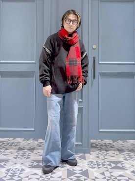 「RAGEBLUE（レイジブルー）のアイテム（アクセサリー）」を使った、はいねさん（メンズ・165cm）の冬コーディネート