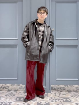 「RAGEBLUE（レイジブルー）のアイテム（アクセサリー）」を使った、はいねさん（メンズ・165cm）の冬コーディネート