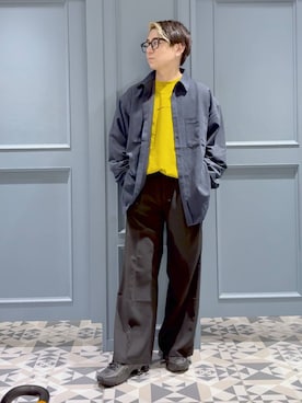 「RAGEBLUE（レイジブルー）のアイテム（Tシャツ/カットソー）」を使った、はいねさん（メンズ・165cm）の秋コーディネート