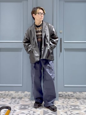 「RAGEBLUE（レイジブルー）のアイテム（ジャケット/アウター）」を使った、はいねさん（メンズ・165cm）の秋コーディネート