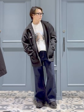 「RAGEBLUE（レイジブルー）のアイテム（アクセサリー）」を使った、はいねさん（メンズ・165cm）の秋コーディネート