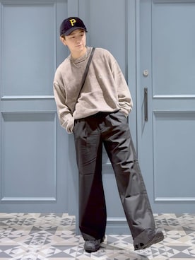 「RAGEBLUE（レイジブルー）のアイテム（パンツ）」を使った、はいねさん（メンズ・165cm）の秋コーディネート