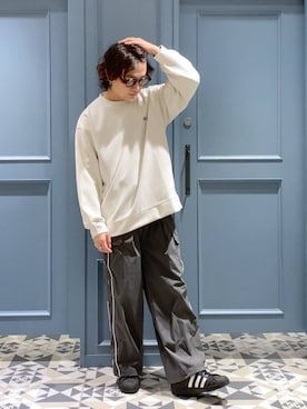 「アイテム（スウェット）」を使った、はいねさん（メンズ・165cm・20代）の秋コーディネート