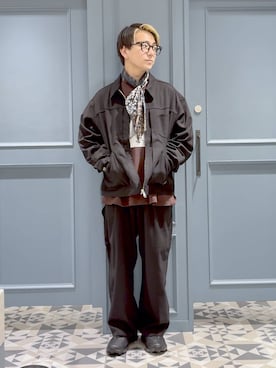 「アイテム（バンダナ/スカーフ）」を使った、はいねさん（メンズ・165cm）の夏コーディネート