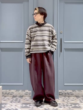 「アイテム（スウェットパンツ）」を使った、はいねさん（メンズ・165cm・20代）の秋コーディネート