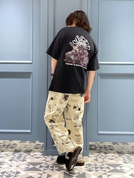 「RAGEBLUE（レイジブルー）のアイテム（チノパンツ）」を使った、はいねさん（メンズ・165cm）の春コーディネート