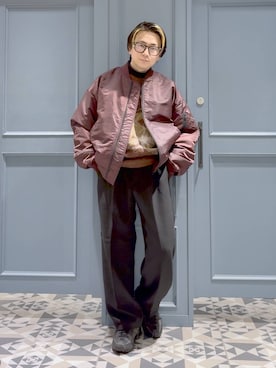 「RAGEBLUE（レイジブルー）のアイテム（Tシャツ/カットソー）」を使った、はいねさん（メンズ・165cm）の秋コーディネート