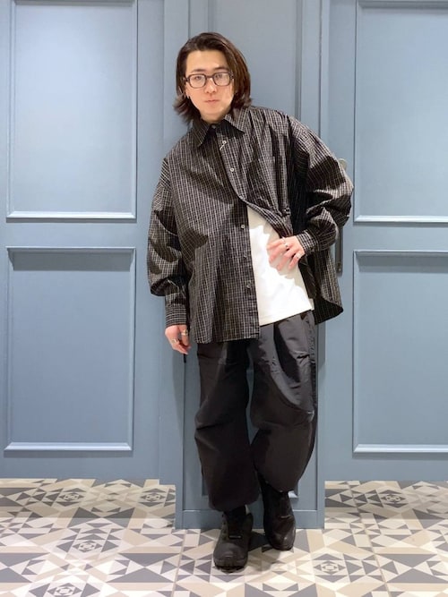 ナイロンバギースノーワイドパンツ【セットアップ可】