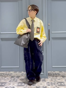「アイテム（フォーマルスーツ/小物）」を使った、はいねさん（メンズ・165cm・20代）の秋コーディネート
