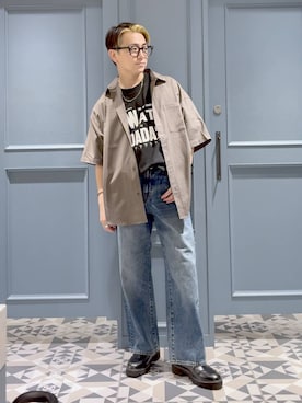 「アイテム（ネックレス）」を使った、はいねさん（メンズ・165cm）の夏コーディネート