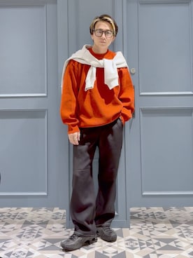 「アイテム（スウェット、その他）」を使った、はいねさん（メンズ・165cm）の秋コーディネート