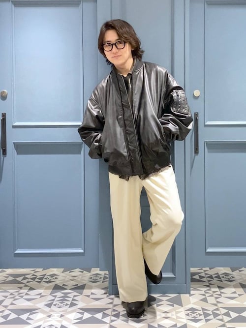 セール】ヴィンテージライク/シンセティックレザーMA-1（MA-1