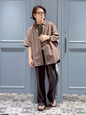 「骨格ストレート」｜「アイテム（財布/小物）」を使った、はいねさん（メンズ・165cm）の夏コーディネート
