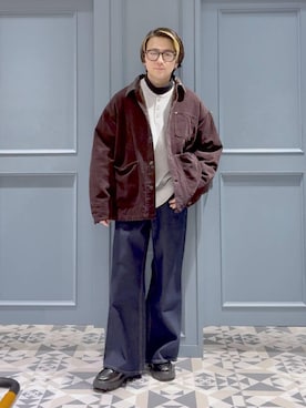 「RAGEBLUE（レイジブルー）のアイテム（パンツ）」を使った、はいねさん（メンズ・165cm）の秋コーディネート