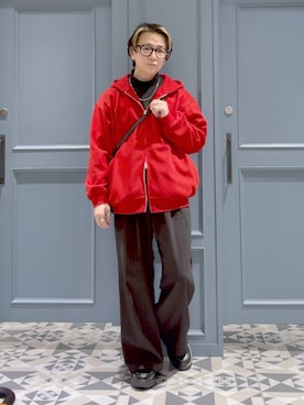 「RAGEBLUE（レイジブルー）のアイテム（アクセサリー）」を使った、はいねさん（メンズ・165cm）の秋コーディネート