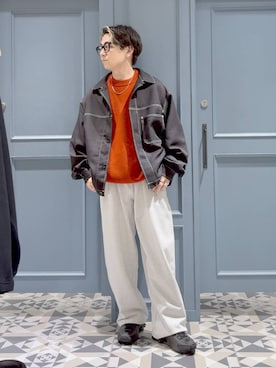 「RAGEBLUE（レイジブルー）のアイテム（ジャケット/アウター）」を使った、はいねさん（メンズ・165cm・20代）の秋コーディネート