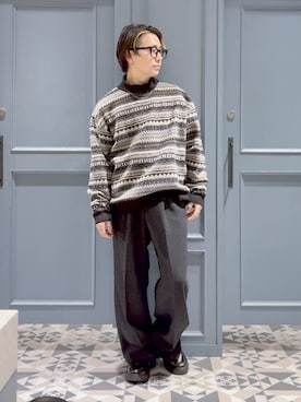 「RAGEBLUE（レイジブルー）のアイテム（パンツ）」を使った、はいねさん（メンズ・165cm）の秋コーディネート