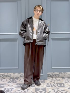 「RAGEBLUE（レイジブルー）のアイテム（Tシャツ/カットソー）」を使った、はいねさん（メンズ・165cm）の秋コーディネート