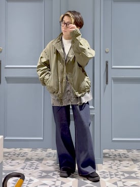「RAGEBLUE（レイジブルー）のアイテム（ジャケット/アウター）」を使った、はいねさん（メンズ・165cm・20代）の秋コーディネート