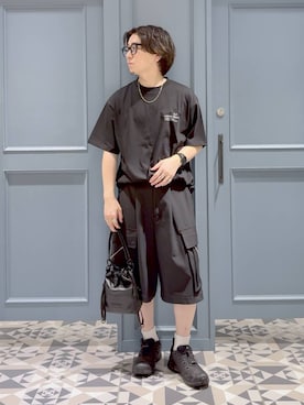 「RAGEBLUE（レイジブルー）のStainless Assort Chain Neckless / ステンレスアソートチェーンネックレス（ネックレス）」を使った、はいねさん（メンズ・165cm）の夏コーディネート