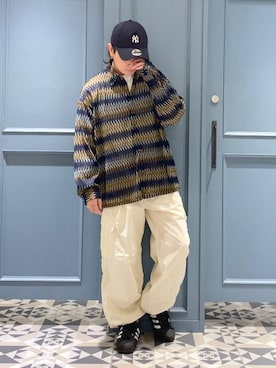 「アイテム（キャップ）」を使った、はいねさん（メンズ・165cm・20代）の春コーディネート