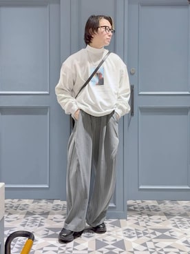 「アイテム（スウェット）」を使った、はいねさん（メンズ・165cm・20代）の冬コーディネート