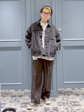 「アイテム（パンツ）」を使った、はいねさん（メンズ・165cm・20代）の秋コーディネート