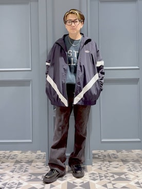 「RAGEBLUE（レイジブルー）のアイテム（パンツ）」を使った、はいねさん（メンズ・165cm）の秋コーディネート