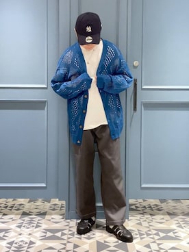 「アイテム（キャップ）」を使った、はいねさん（メンズ・165cm・20代）の春コーディネート