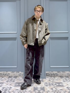 「RAGEBLUE（レイジブルー）のアイテム（ブルゾン）」を使った、はいねさん（メンズ・165cm）の秋コーディネート
