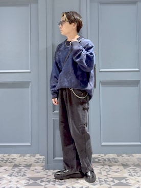 「アイテム（ウォレットチェーン）」を使った、はいねさん（メンズ・165cm・20代）の秋コーディネート