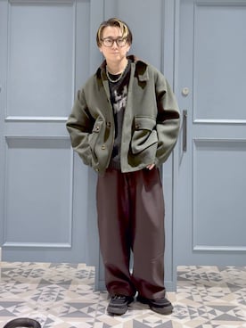 「RAGEBLUE（レイジブルー）のアイテム（ジャケット/アウター）」を使った、はいねさん（メンズ・165cm）の秋コーディネート