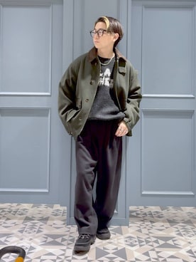 「RAGEBLUE（レイジブルー）のアイテム（ジャケット/アウター）」を使った、はいねさん（メンズ・165cm）の秋コーディネート