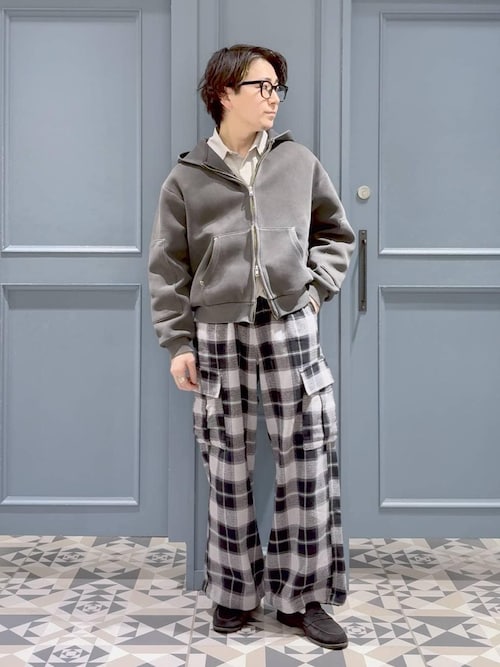 RAGEBLUE（レイジブルー） ワイドパンツ カーゴパンツ Check Pattern
