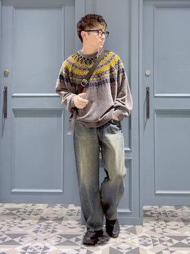 「RAGEBLUE（レイジブルー）のアイテム（アクセサリー）」を使った、はいねさん（メンズ・165cm）の冬コーディネート