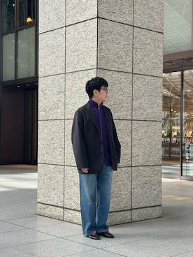 「URBAN RESEARCH（アーバンリサーチ）のアイテム（デニムパンツ）」を使った、SAITO RYOTAさん（メンズ・167cm）の秋コーディネート