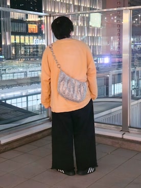 「アイテム（サンダル）」を使った、ぽんぬさん（メンズ・170cm）の秋コーディネート