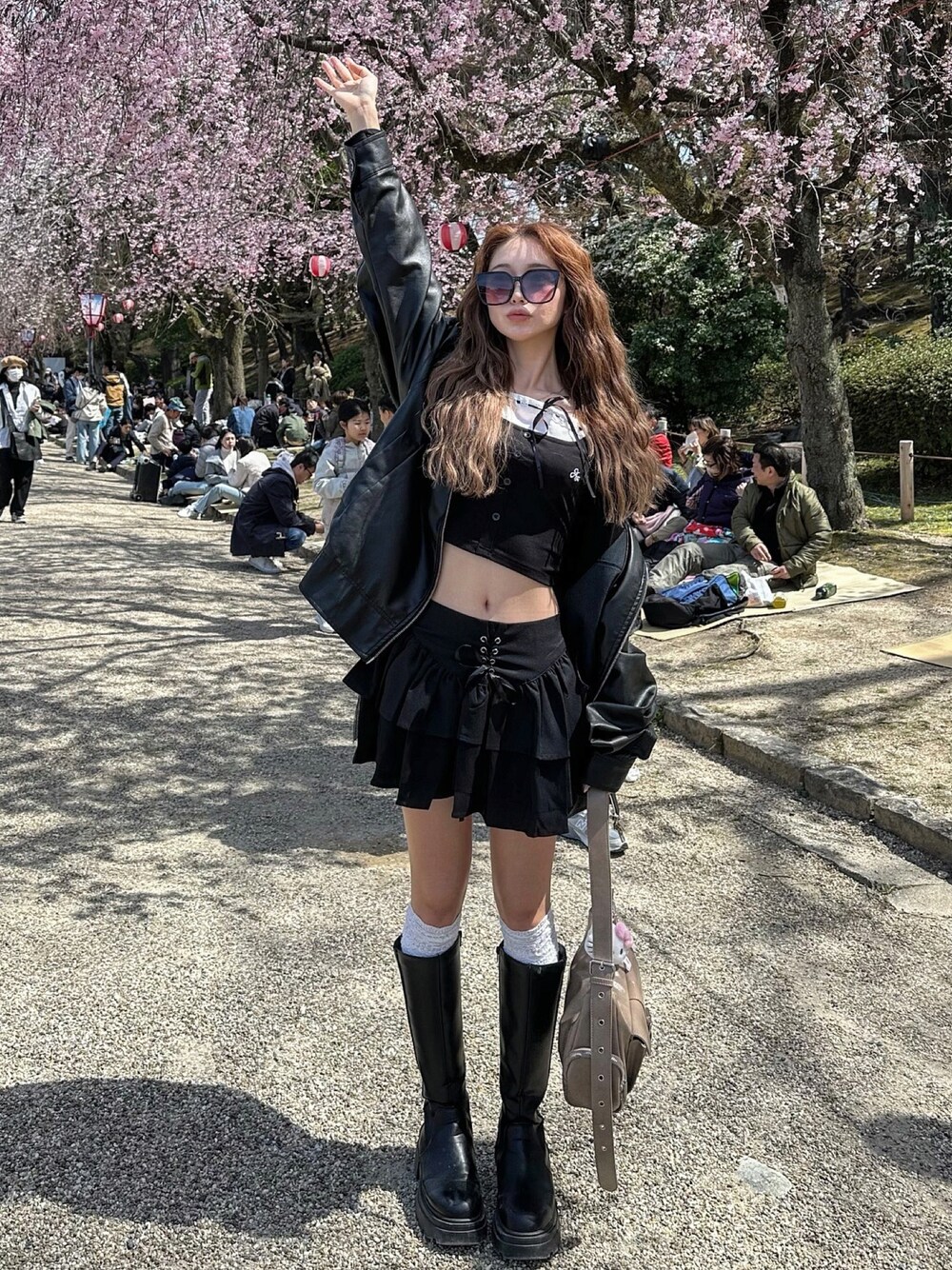 GRL（グレイル）の「厚底タンクソールレザーロングブーツ（ブーツ