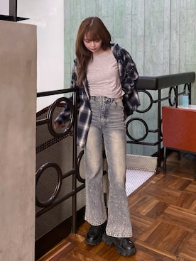 タカハシモエさん（レディース・162cm）の春コーディネート