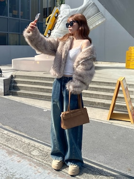 「アイテム（その他シューズ）」を使った、タカハシモエさん（レディース・162cm）の秋コーディネート