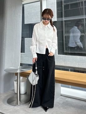 「アイテム（パンツ）」を使った、タカハシモエさん（レディース・162cm）の夏コーディネート