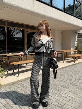 「RAY CASSIN（レイカズン）のアイテム」を使った、タカハシモエさん（レディース・162cm）の春コーディネート