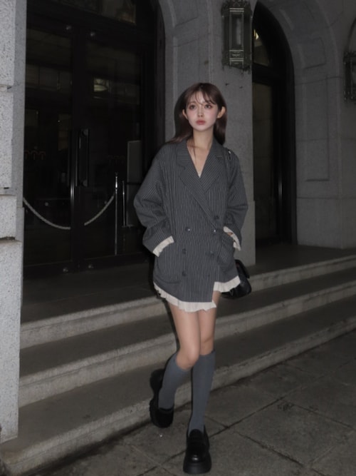 frill layered design jacket / フリルレイヤードデザイン