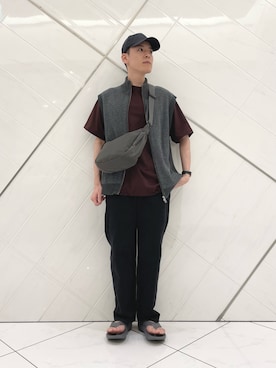 山﨑 亮太さん（メンズ・172cm）の春コーディネート