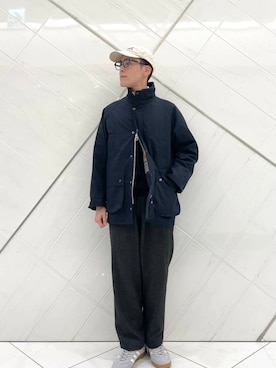 「寒い」｜「アイテム（その他アウター）」を使った、山﨑 亮太さん（メンズ・172cm）の冬コーディネート